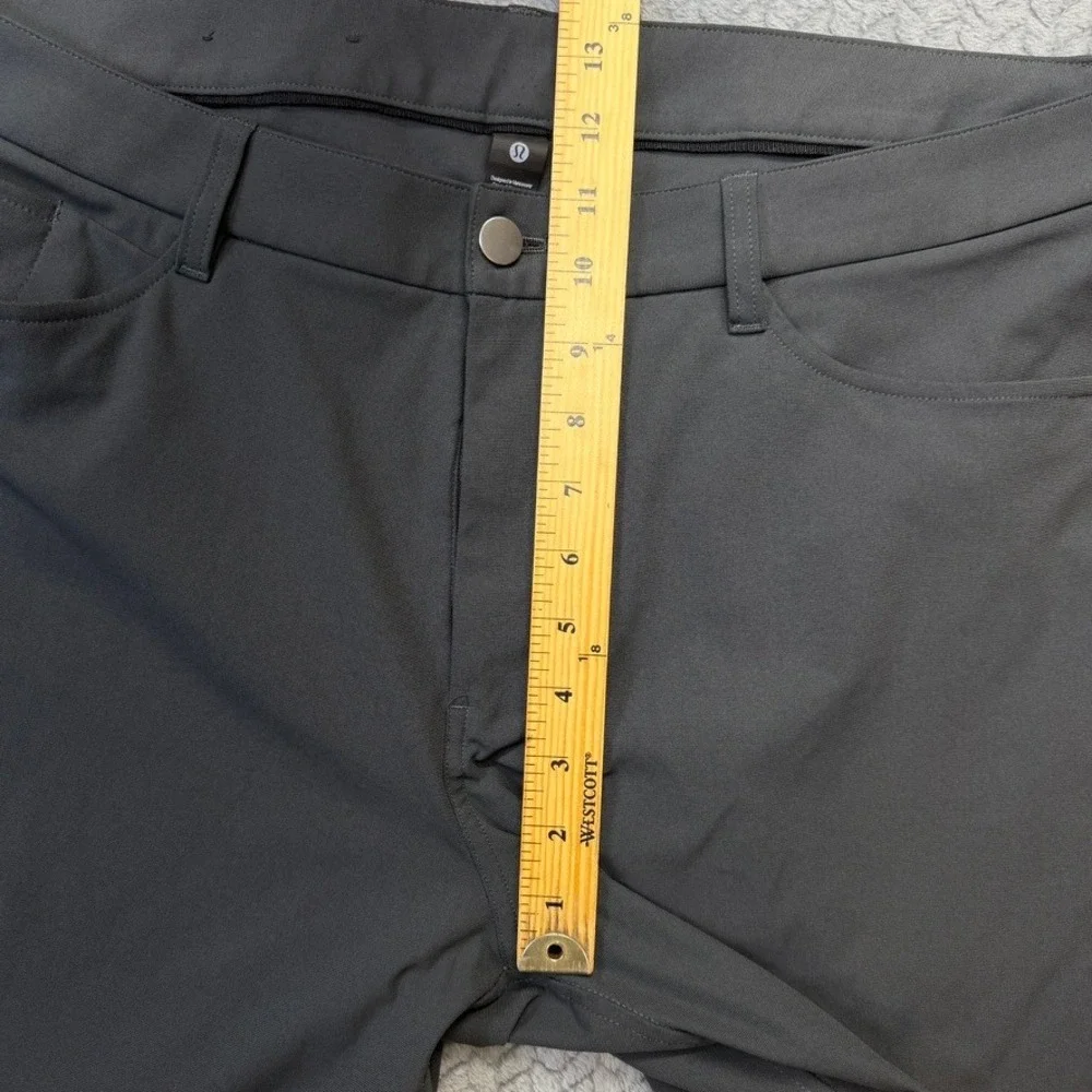 Lululemon Commission Pant‎ Mens 38x29 Grey Warpstreme Classic Fit Chino Trousers